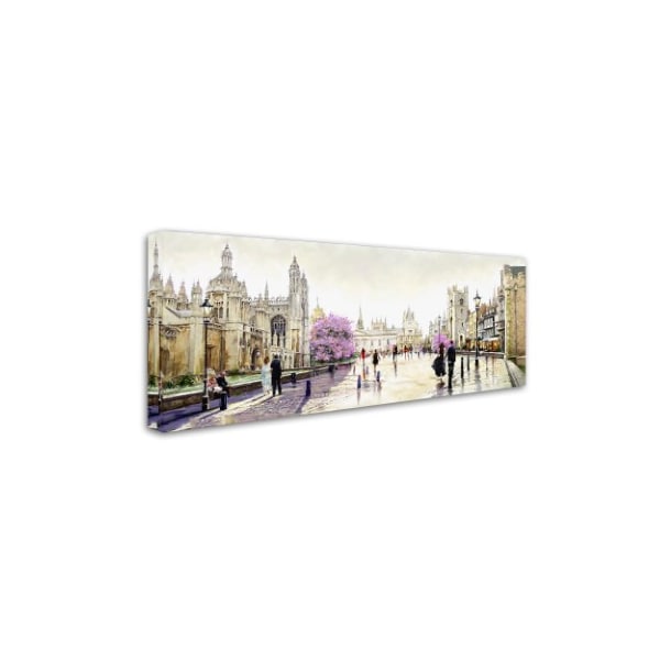 The Macneil Studio 'Cambridge Spires' Canvas Art,14x32